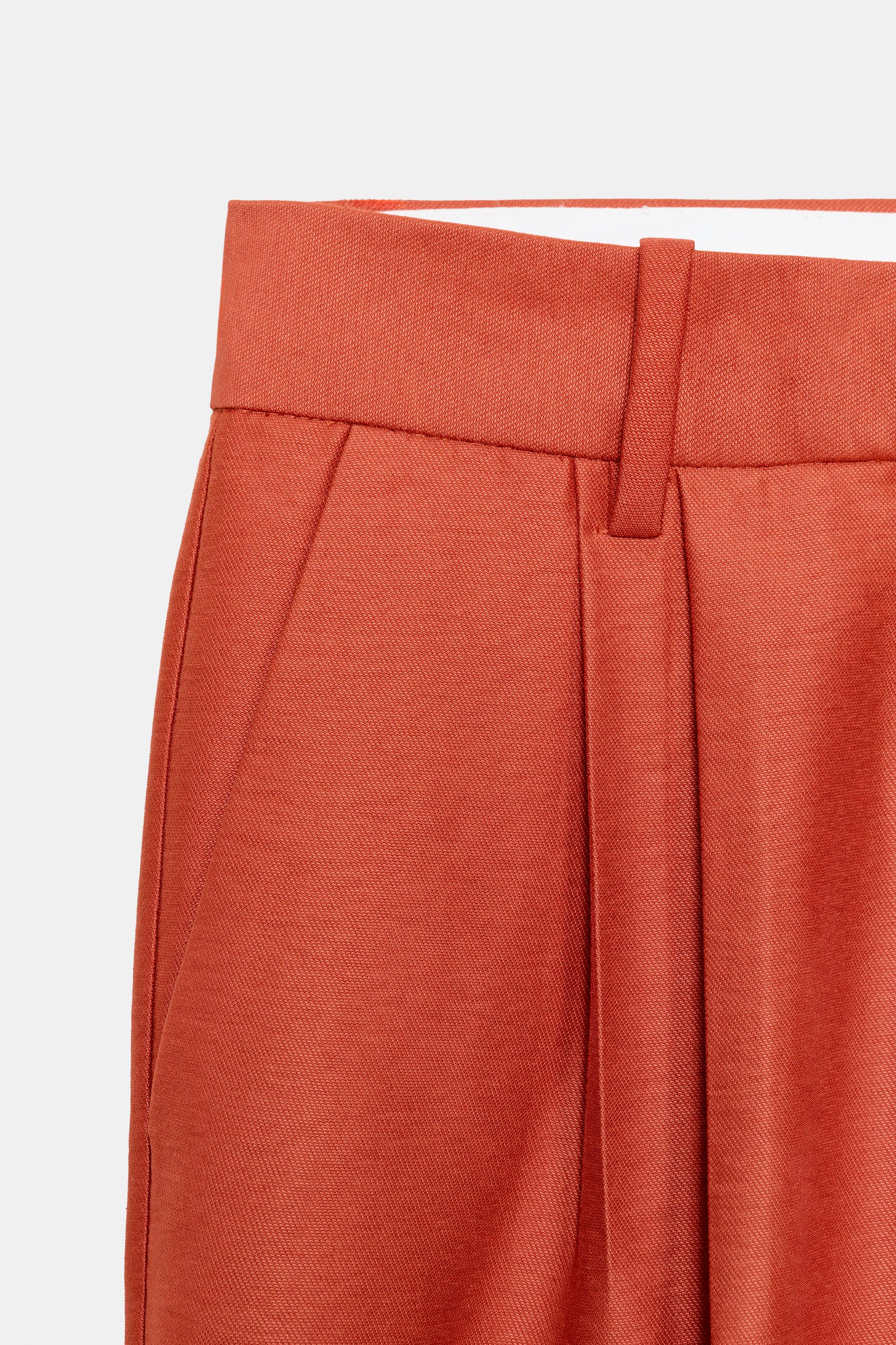 PANTALON DROIT À PINCES